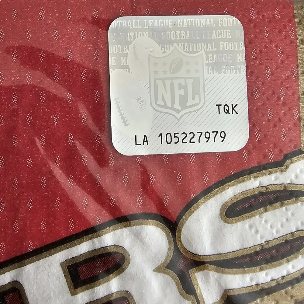 NFL San Francisco 49ers 2-Ply Paper Napkins | 1 Pkg | 36 Ct./Pkg | Red Gold
